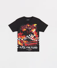 Dodge Demon Rhinestone Tee - Black