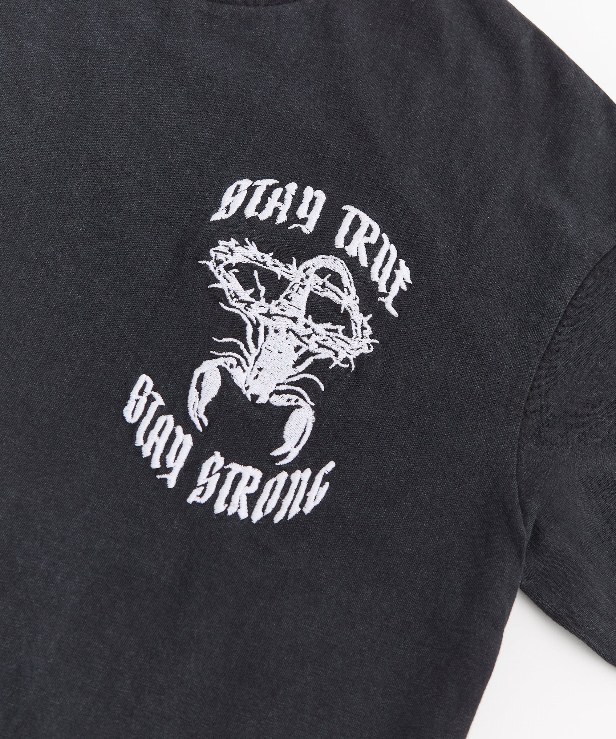 From Nothing Washed Short Sleeve Tee - Black