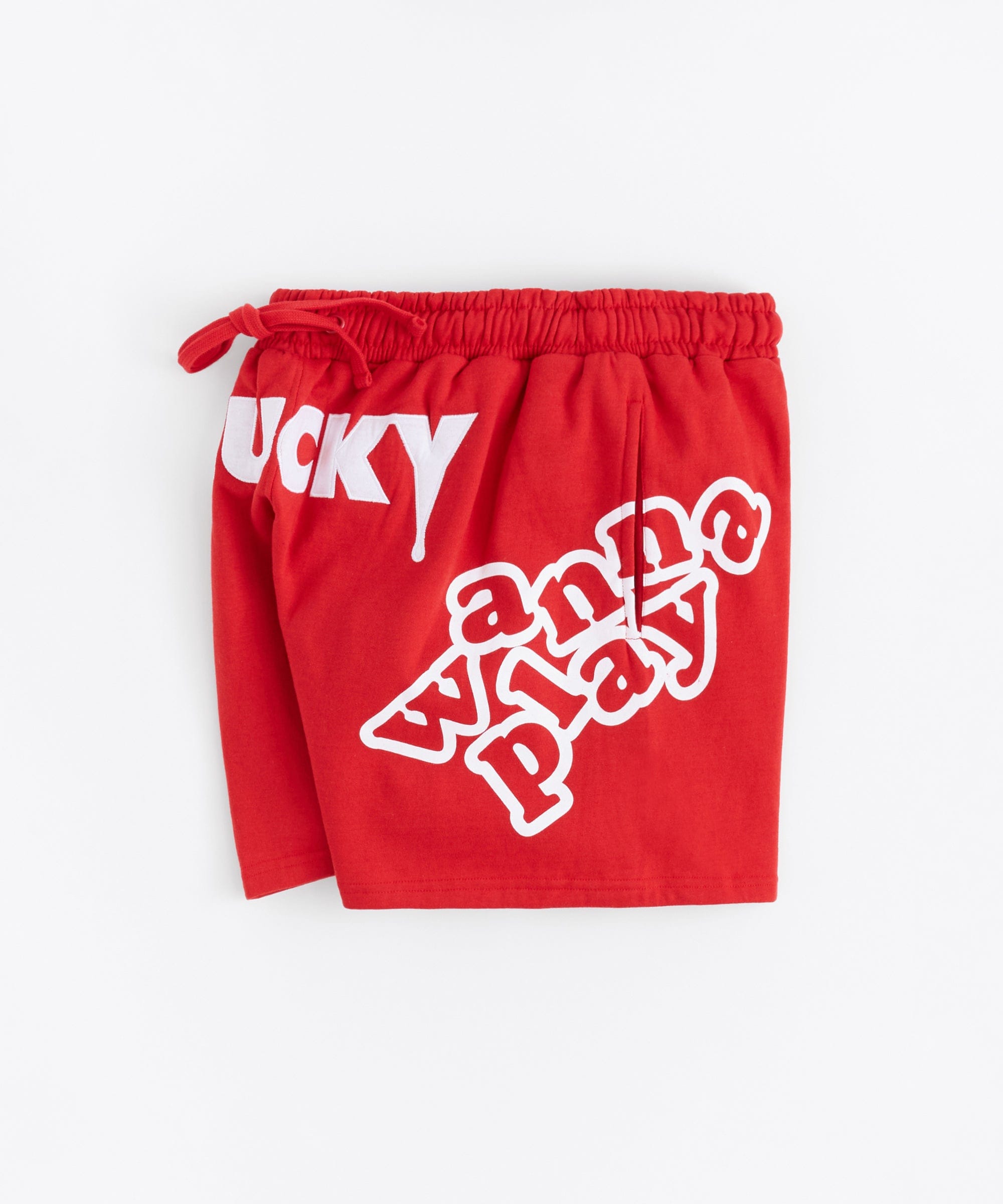 Chucky Horror Embroidered Fleece Short - Red