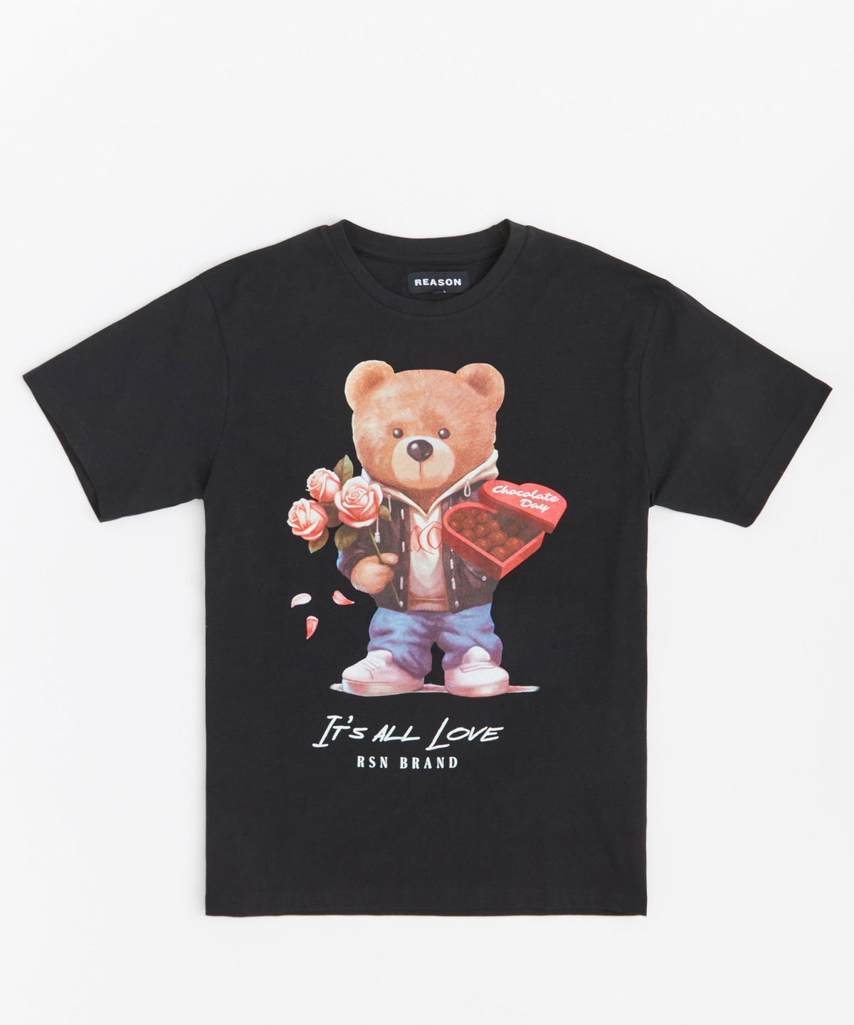 Kids Teddy Short Sleeve Tee - Black