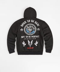 Trust No 1 Front And Back Print Hoodie - Black