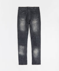 Destroyed Denim Jeans - Black
