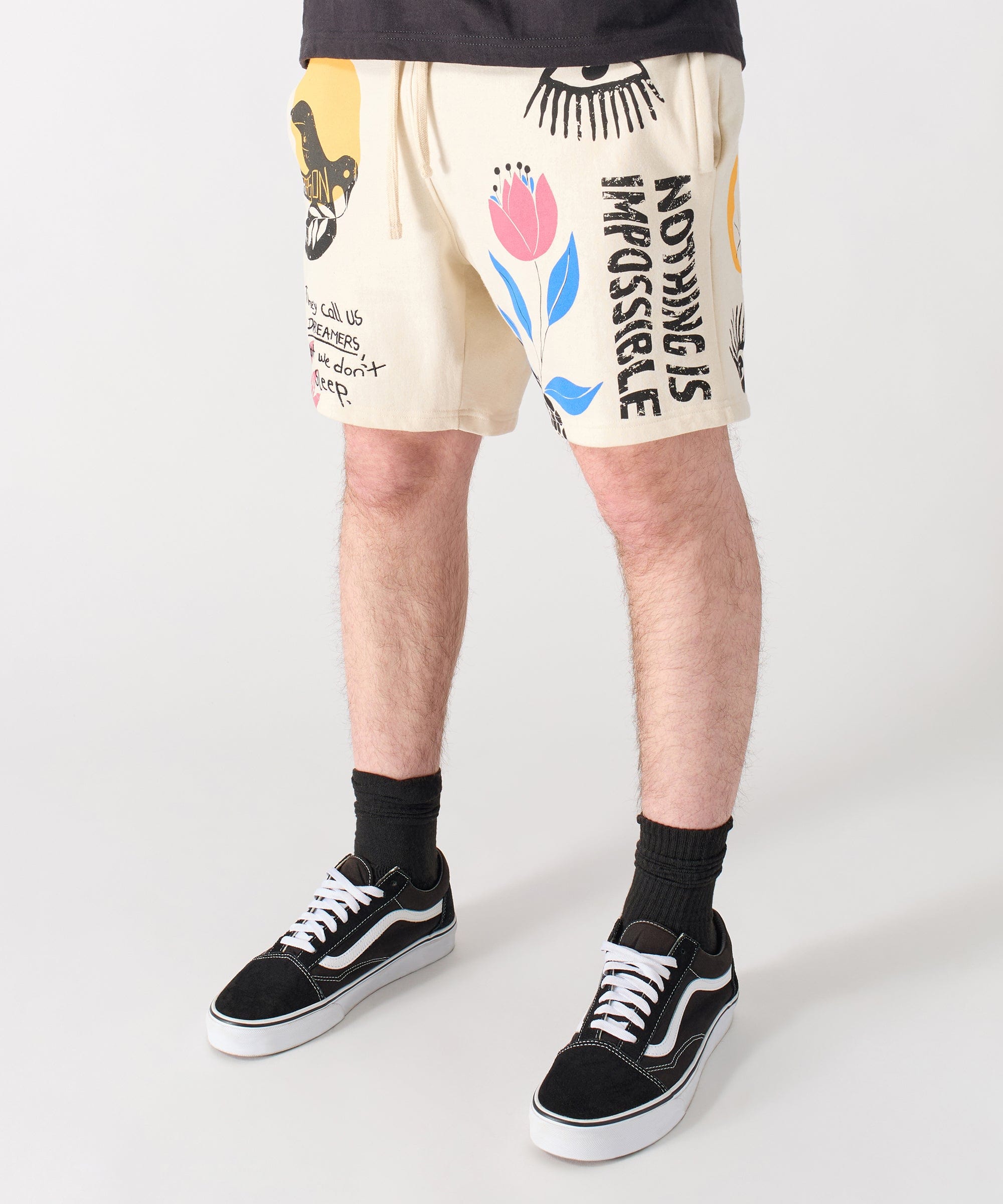 Impossible Embroidered Short - Tan