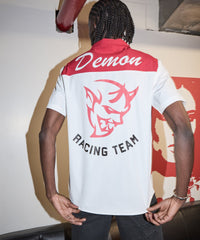 Dodge Demon Mechanics Short Sleeve Shirt - White