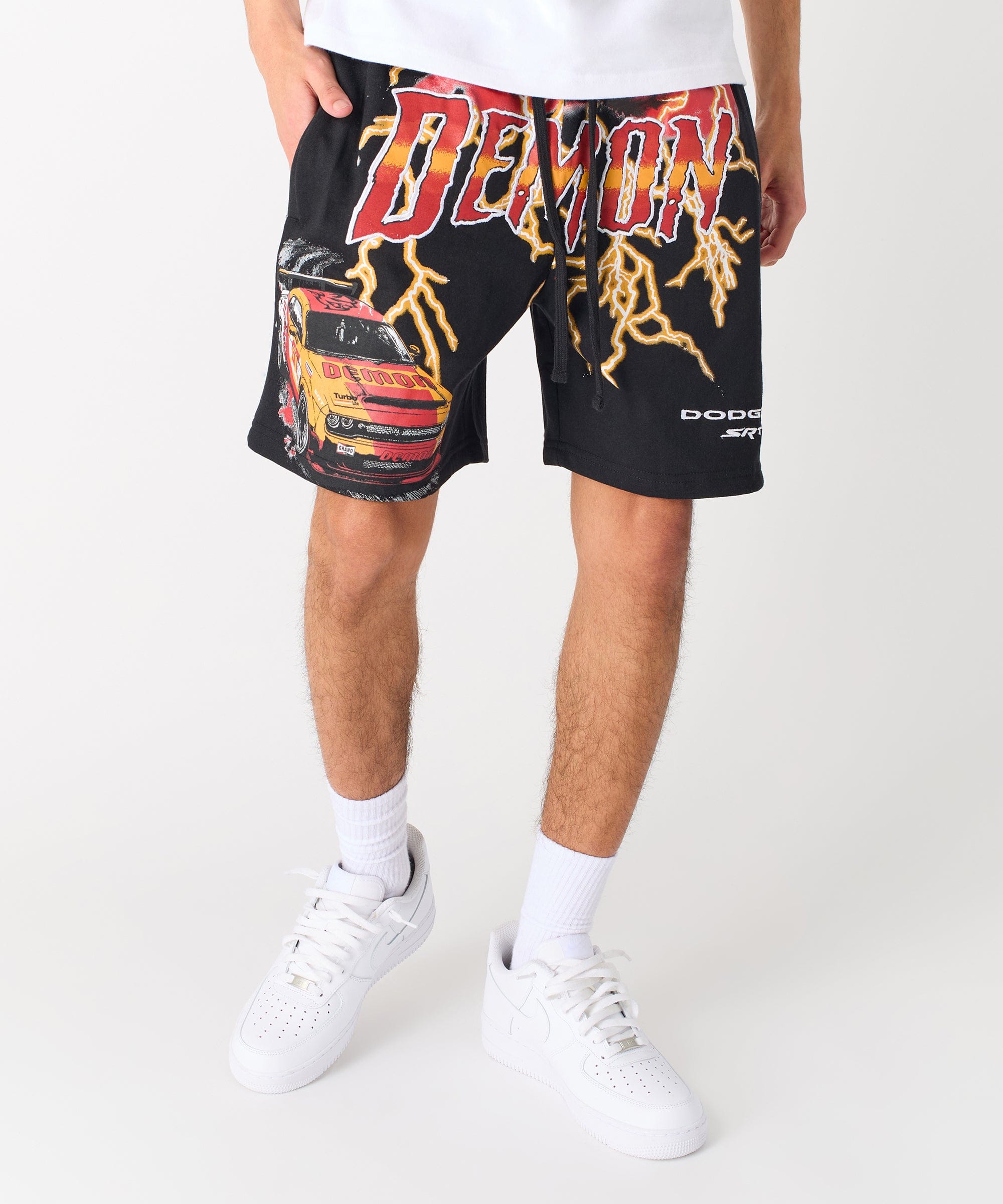 Dodge Demon Applique Short - Black