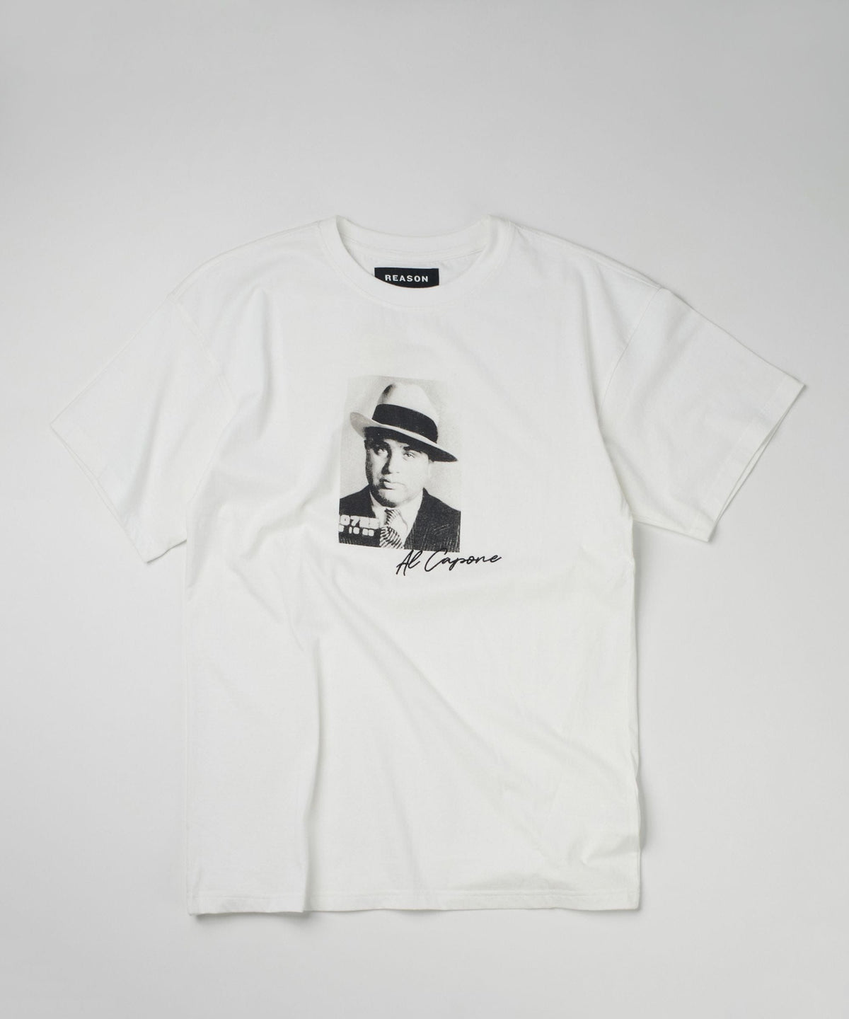 Capone Short Sleeve Mugshot Tee - White