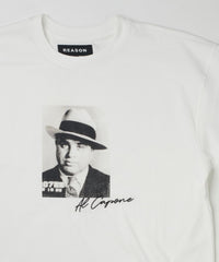 Capone Short Sleeve Mugshot Tee - White