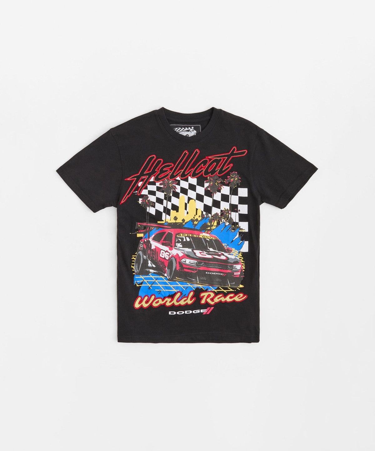 Plus Size Dodge Hellcat Short Sleeve Tee - Black