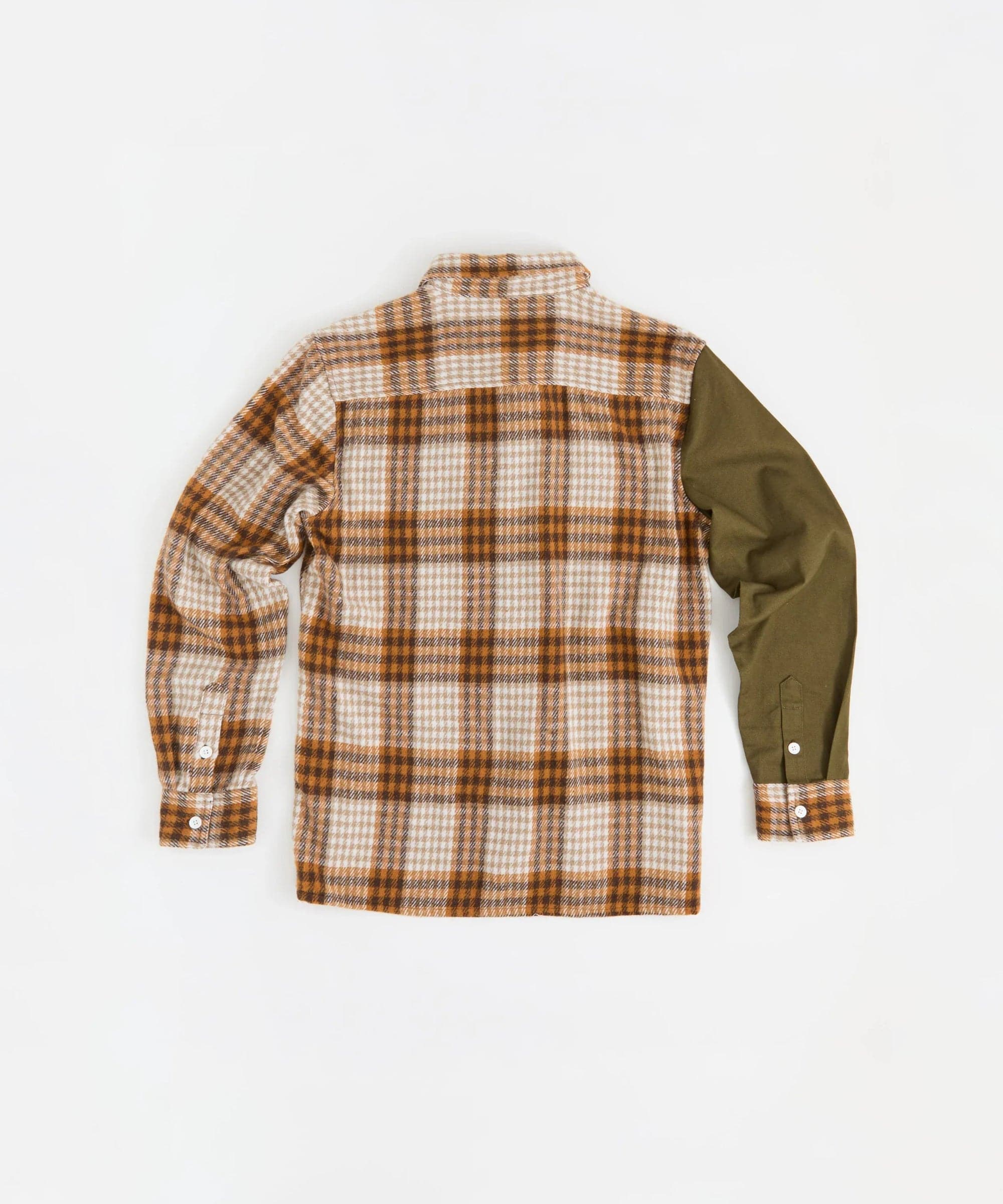 Mixed Flannel Long Sleeve Shirt