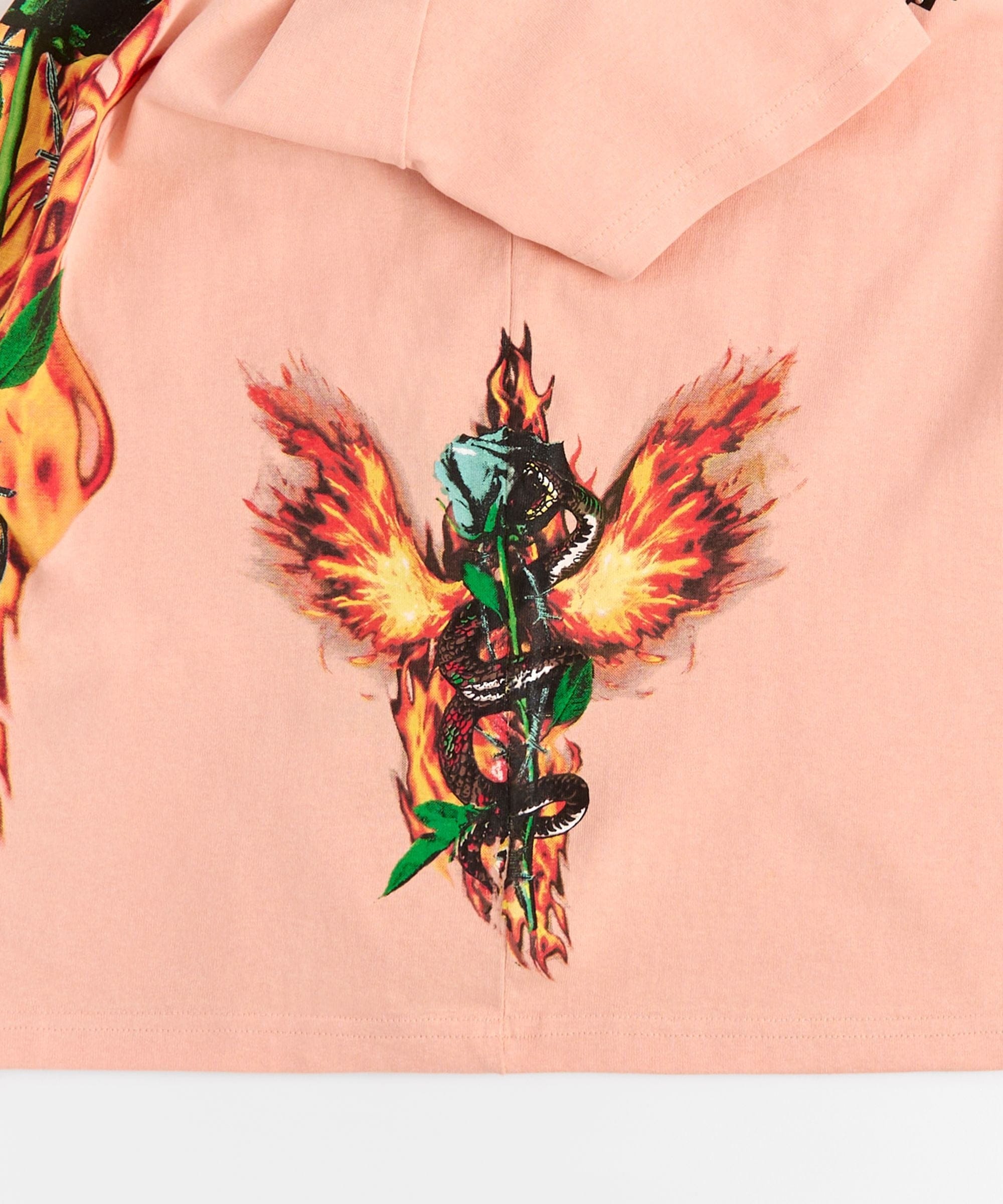 Women Bad Habits Short Sleeve Tee - Peach