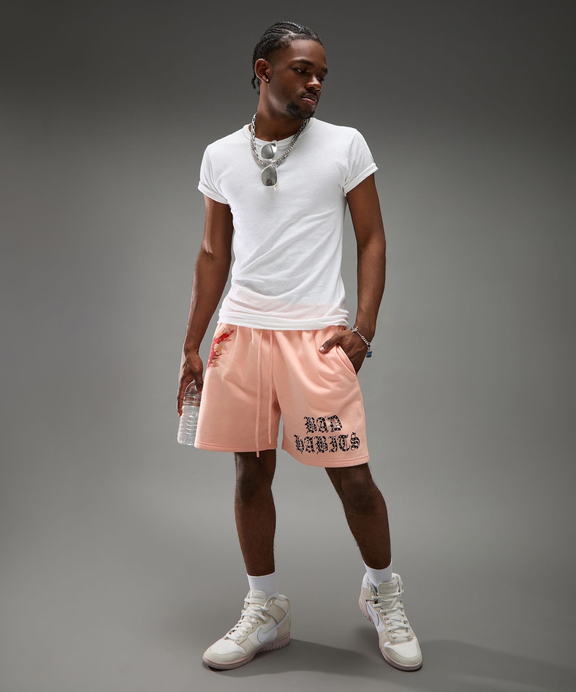 Bad Habits Studded Rose Short