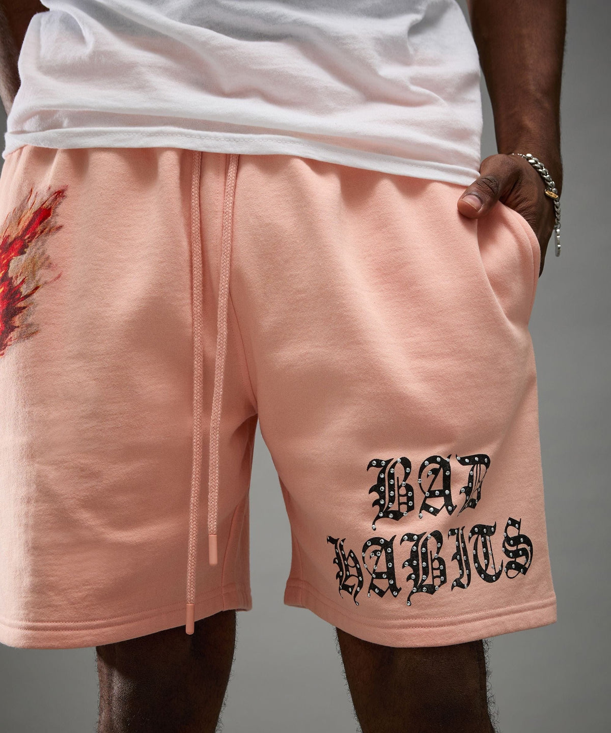 Bad Habits Studded Rose Short