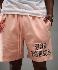 Bad Habits Studded Rose Short