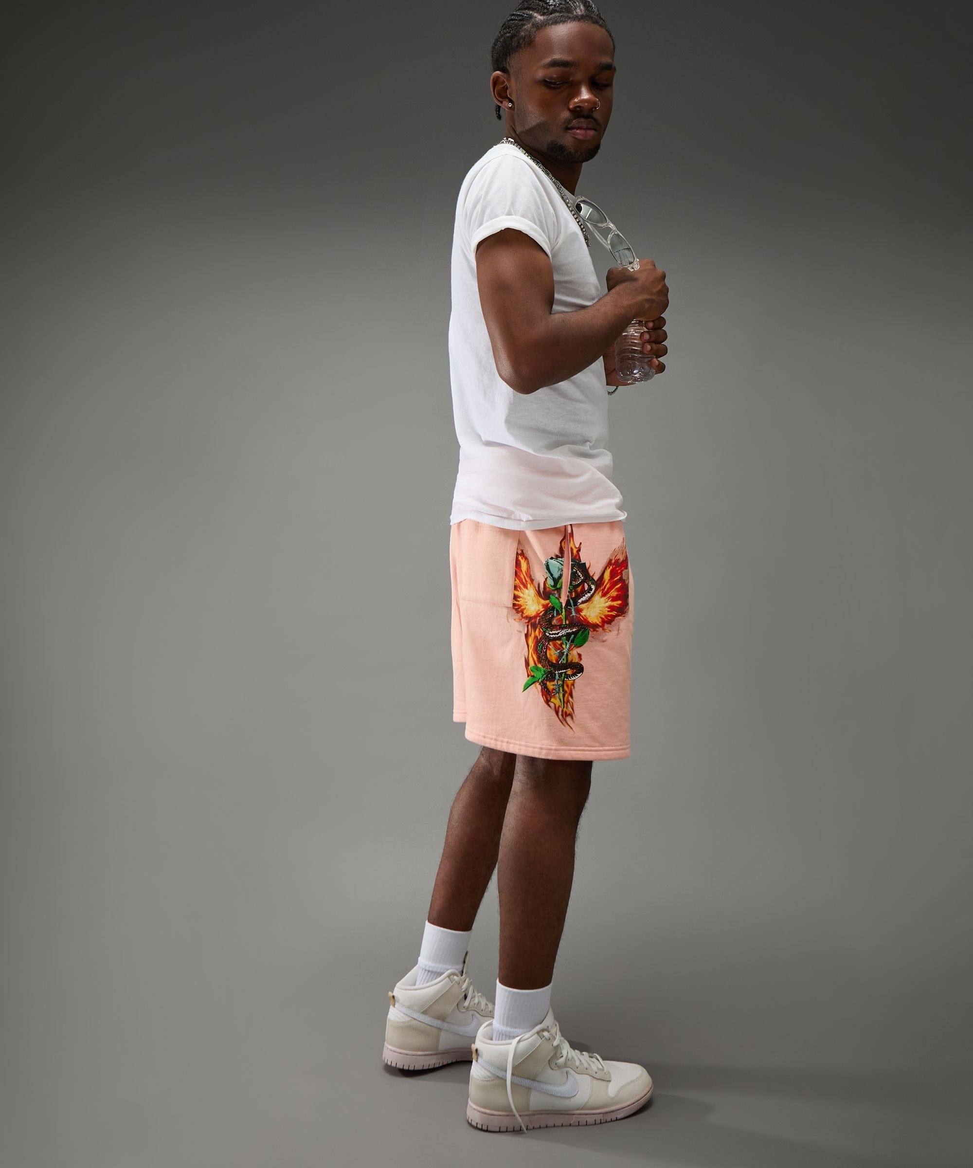 Bad Habits Studded Rose Short