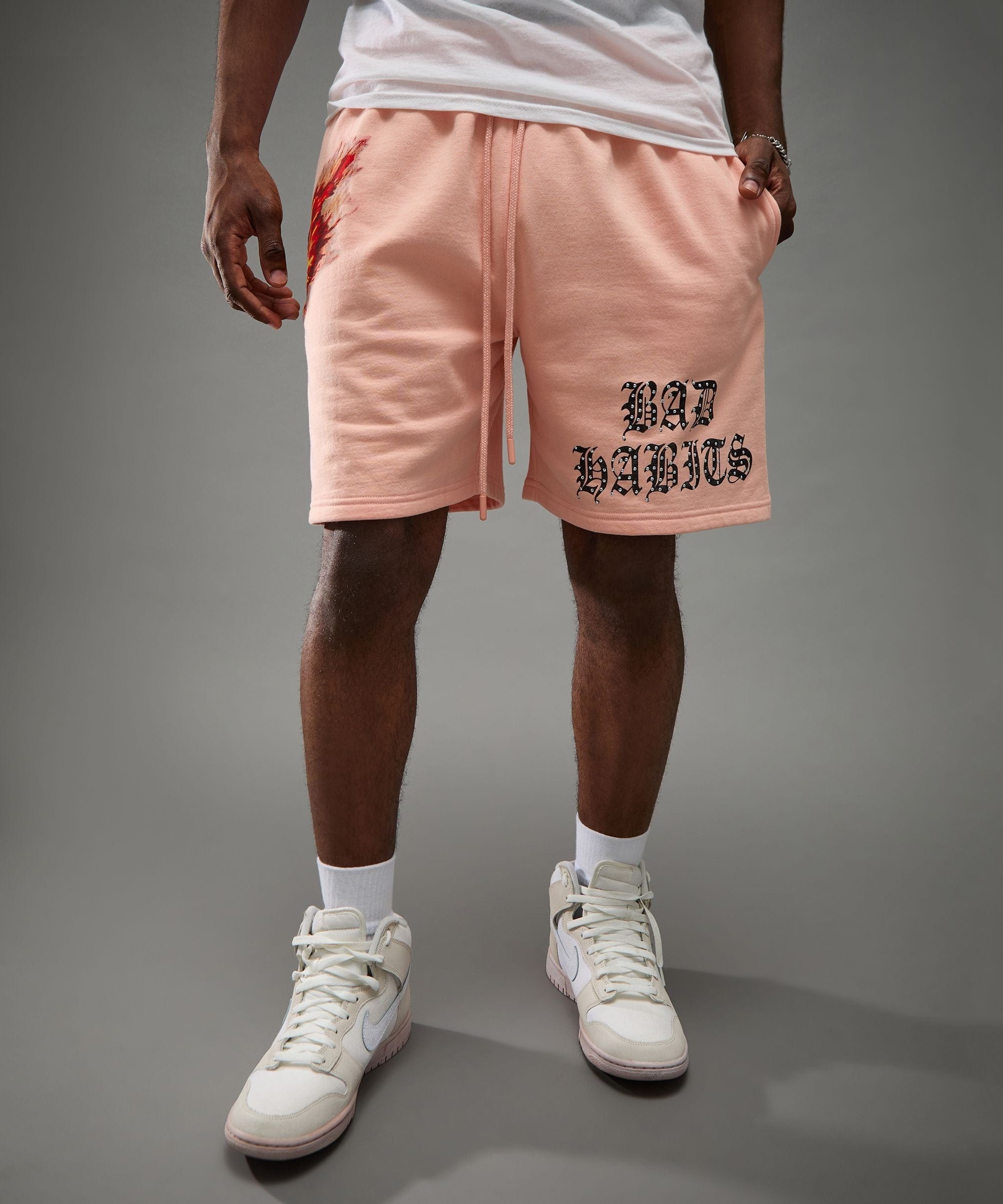 Bad Habits Studded Rose Short