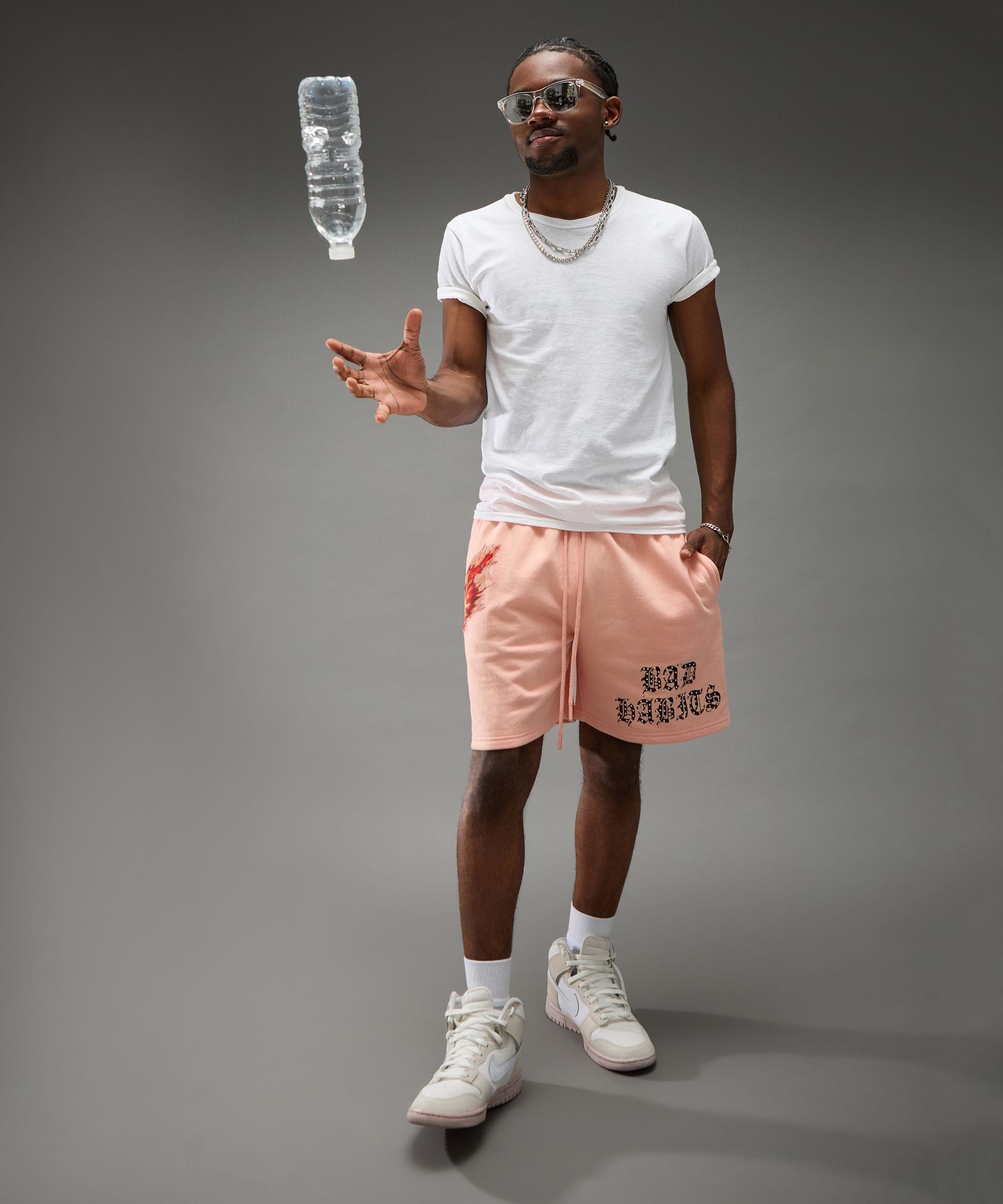 Bad Habits Studded Rose Short