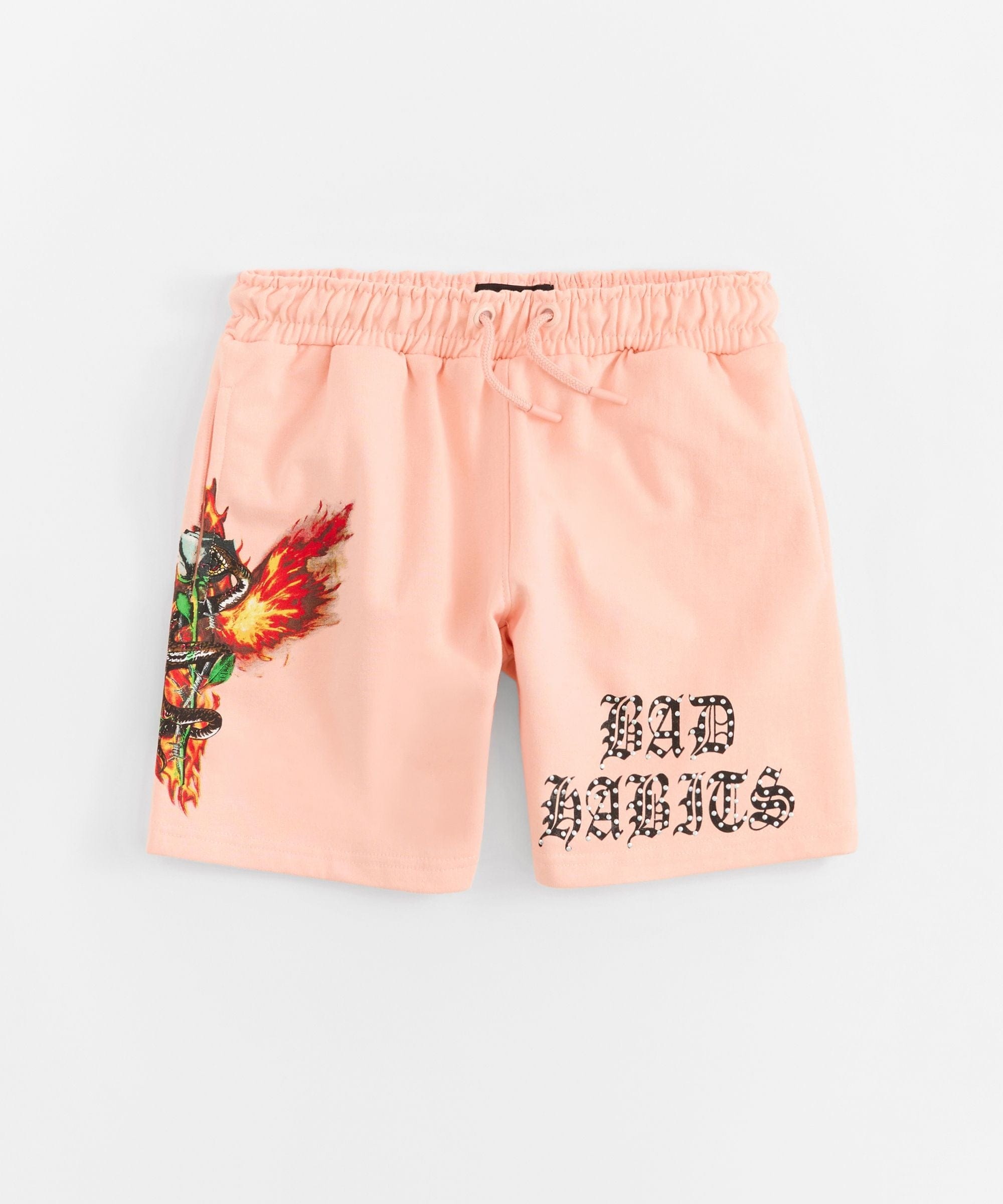 Bad Habits Studded Rose Short