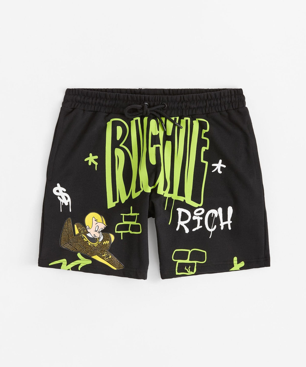 Richie Rich Rhinestone Short - Black