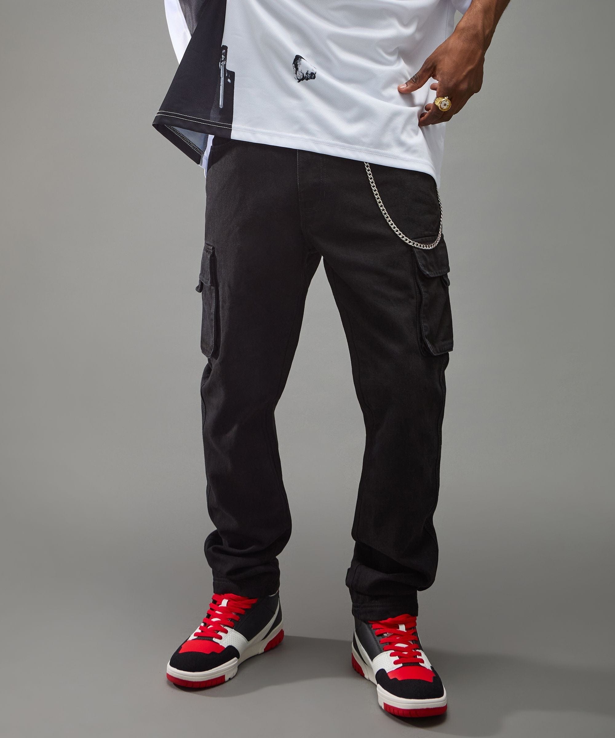 Workwear Cargo Pants - Black