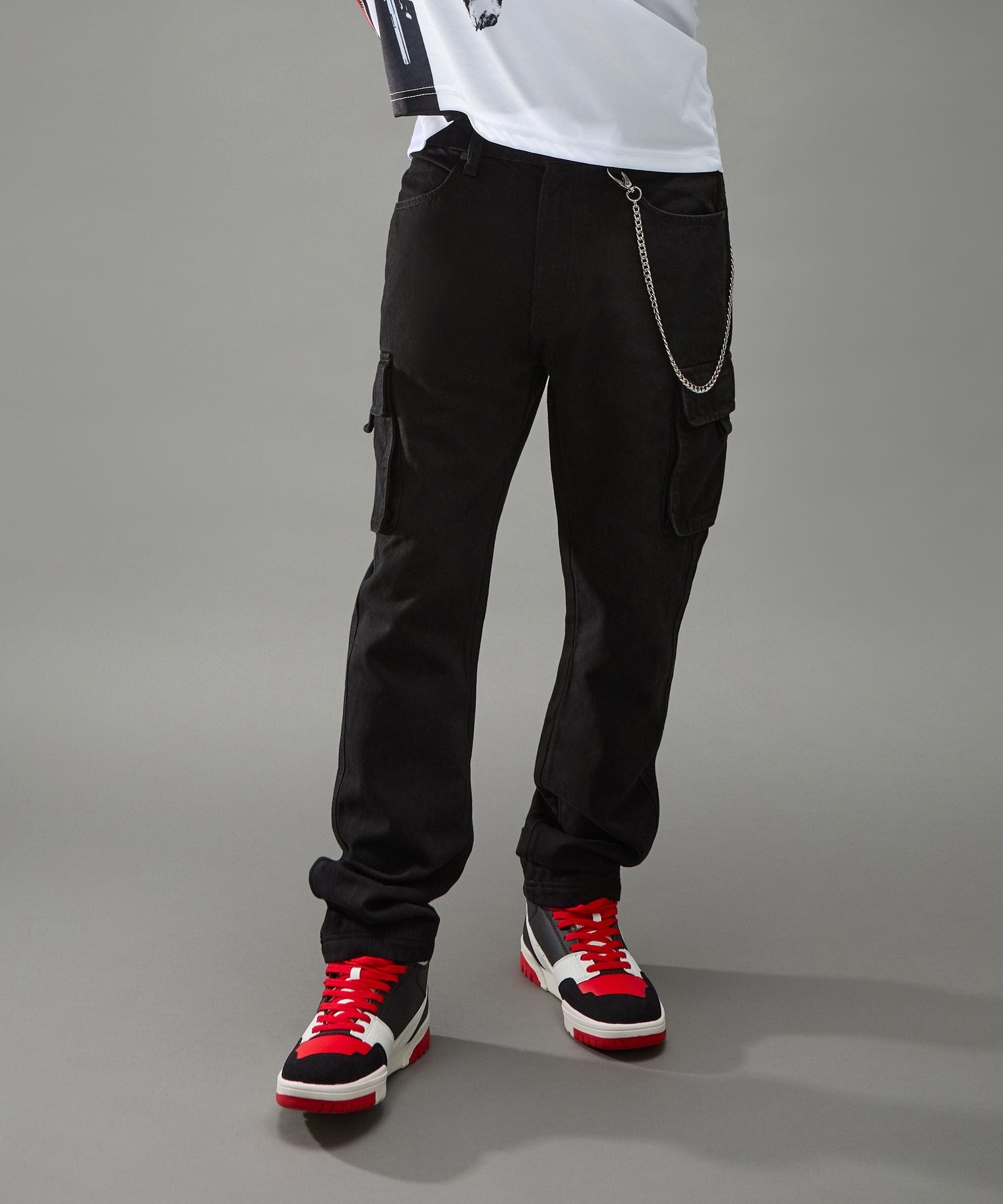 Workwear Cargo Pants - Black