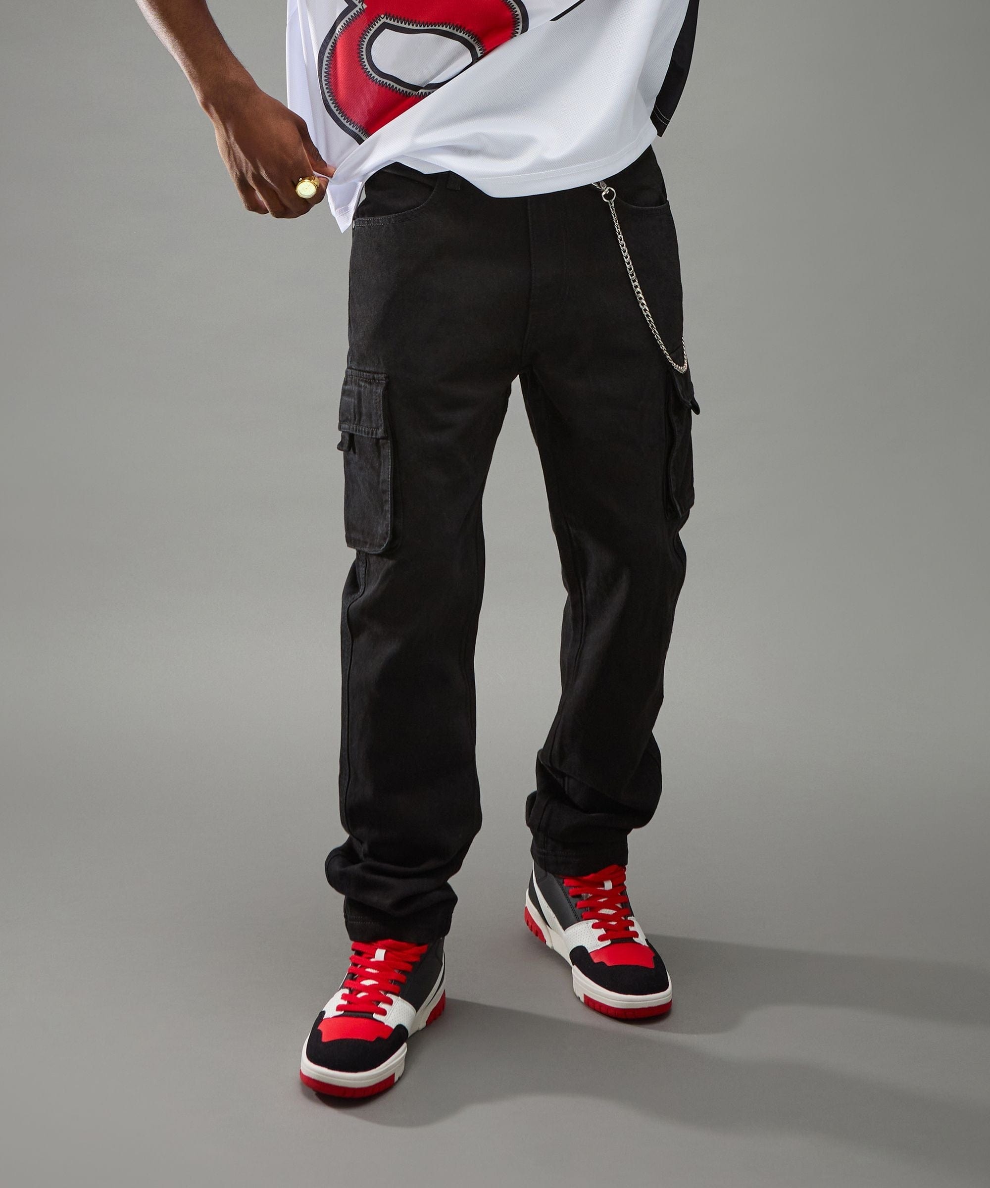 Workwear Cargo Pants - Black