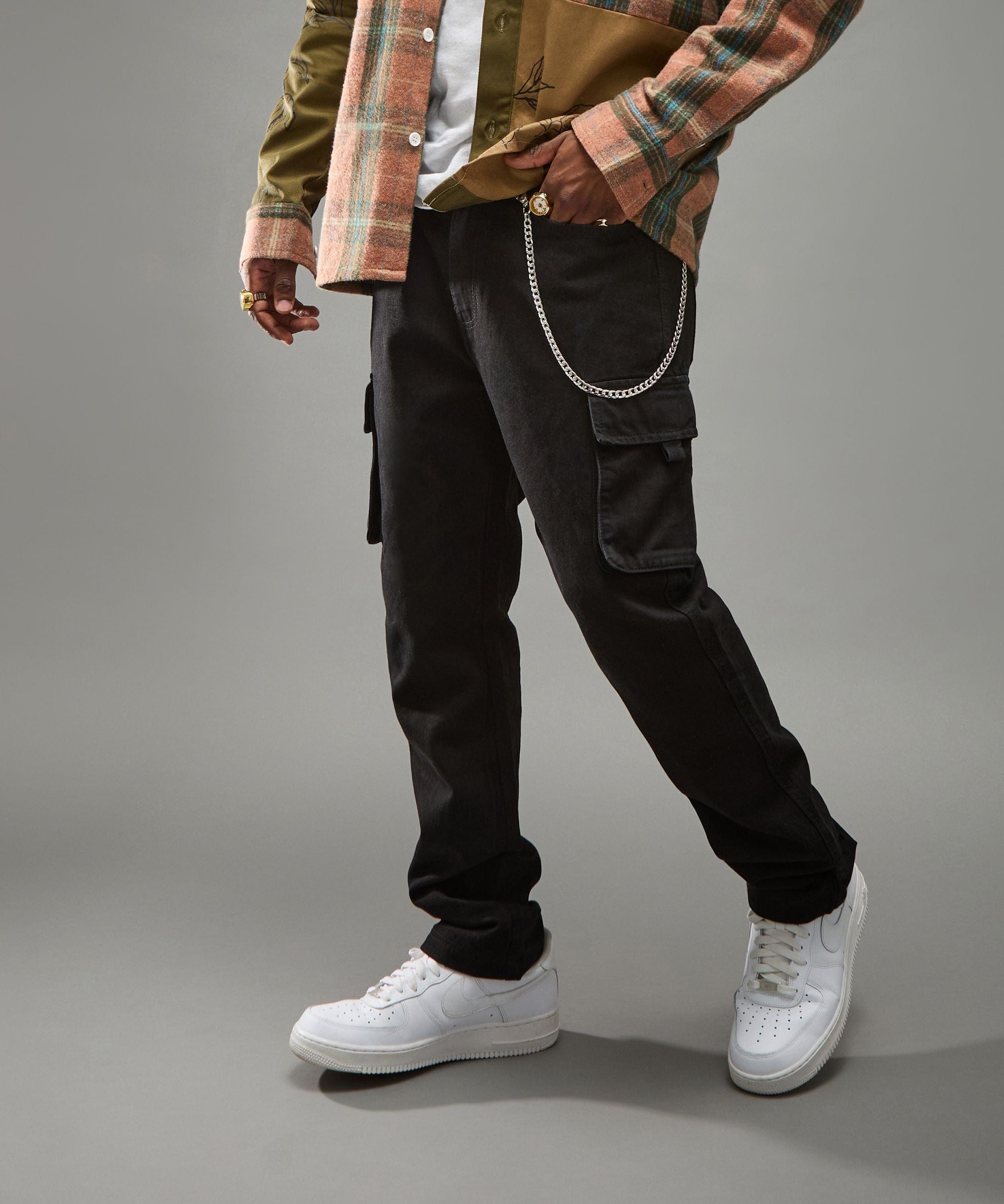 Workwear Cargo Pants - Black