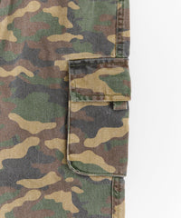 Workwear Camo Cargo Pants - Olive Green