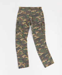 Workwear Camo Cargo Pants - Olive Green