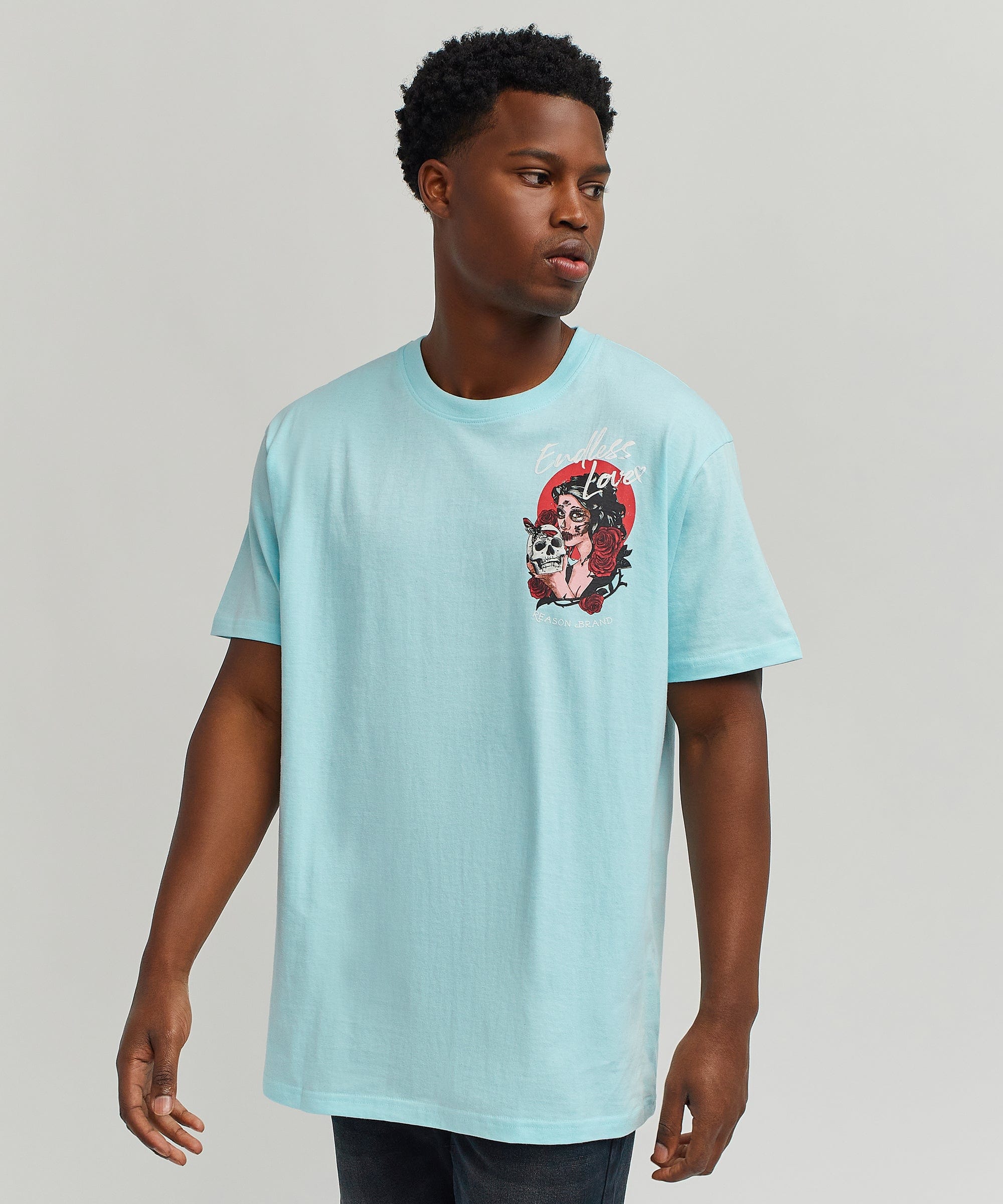 Endless Love Short Sleeve Tee - Light Blue