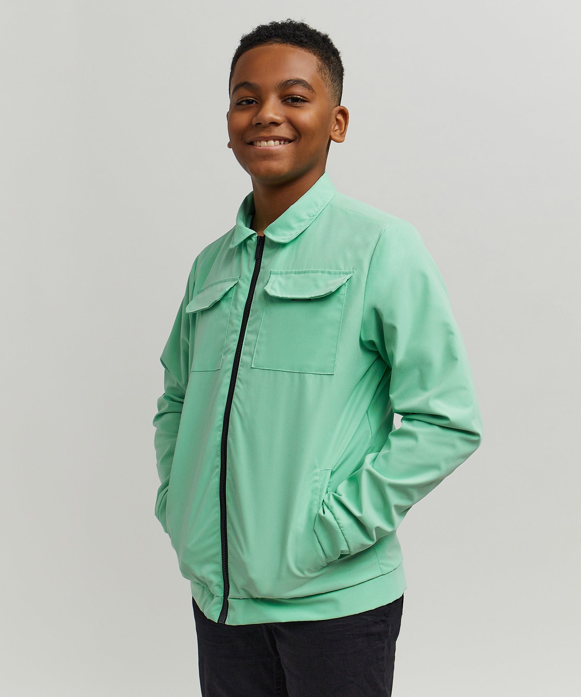 Kids Cargo Jacket - Sage