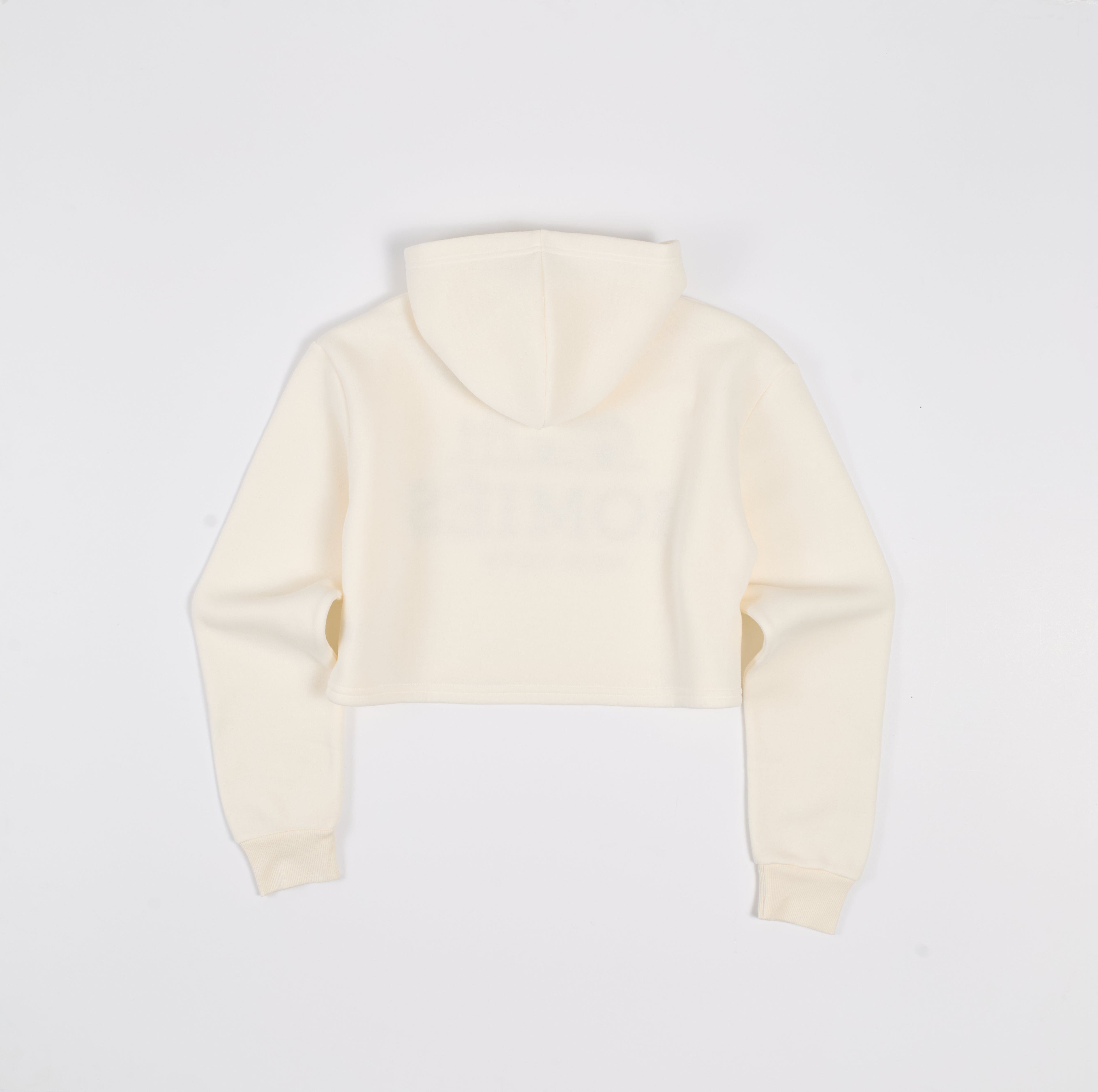 Women Homies Cropped Hoodie - Cream