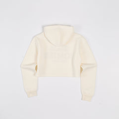 Women Homies Cropped Hoodie - Cream