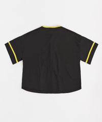 Women Lil Wayne Crop Jersey - Black