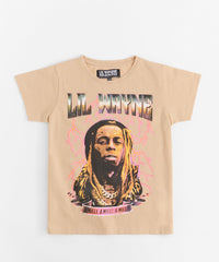 Kids Lil Wayne Milli Short Sleeve Tee - Khaki
