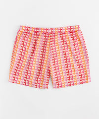 Women Plus Size Textured Shorts