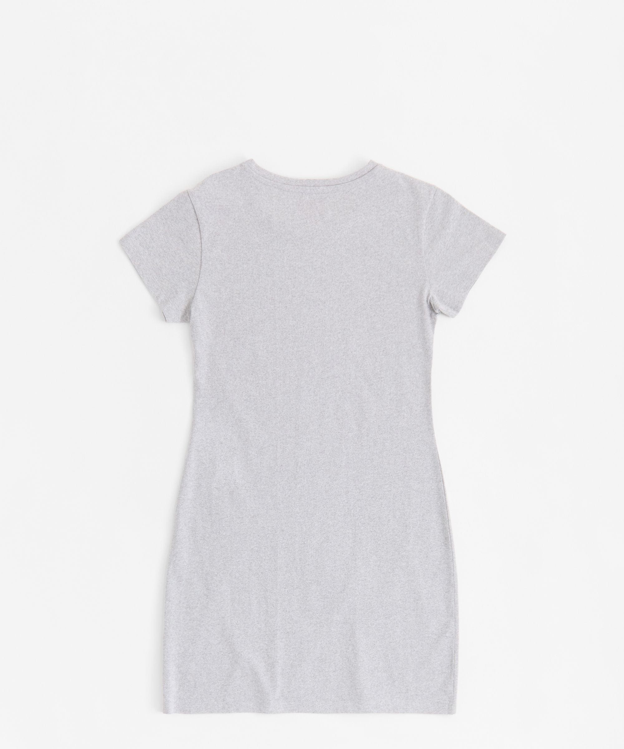 LA Angels Short Sleeve Bodycon Dress - Grey