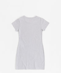 LA Angels Short Sleeve Bodycon Dress - Grey
