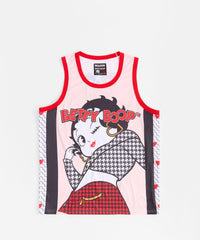 Plus Size Women Betty Boop Basketball Jersey - Pink