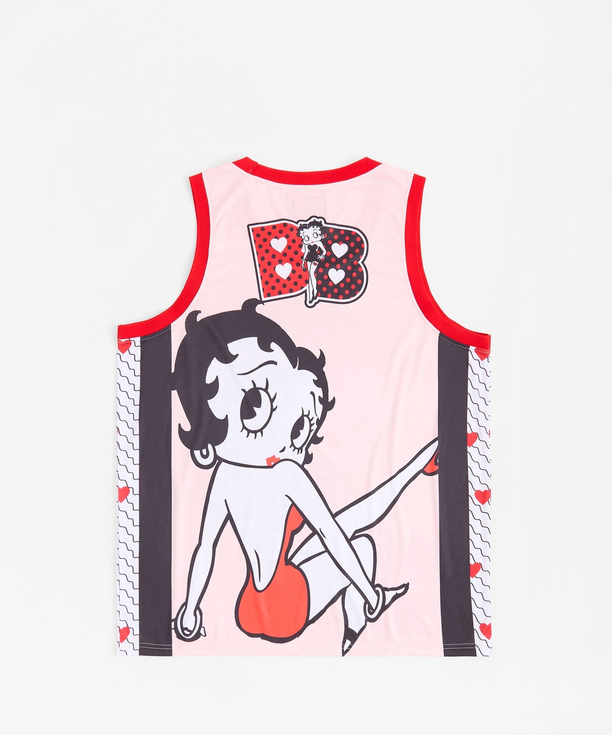 Plus Size Women Betty Boop Basketball Jersey - Pink