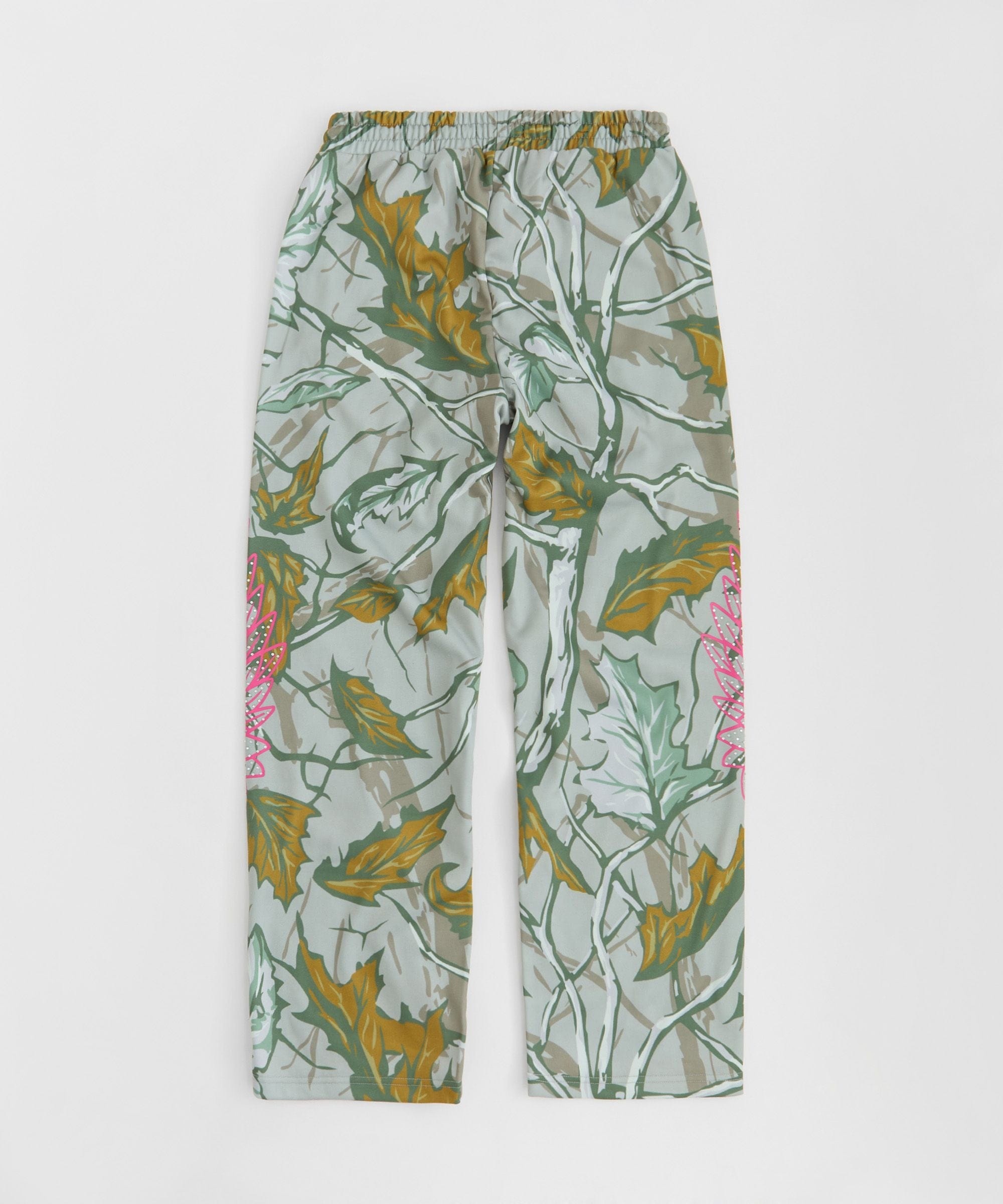 Women Fly High Rhinestone Fleece Pants - Olive Green
