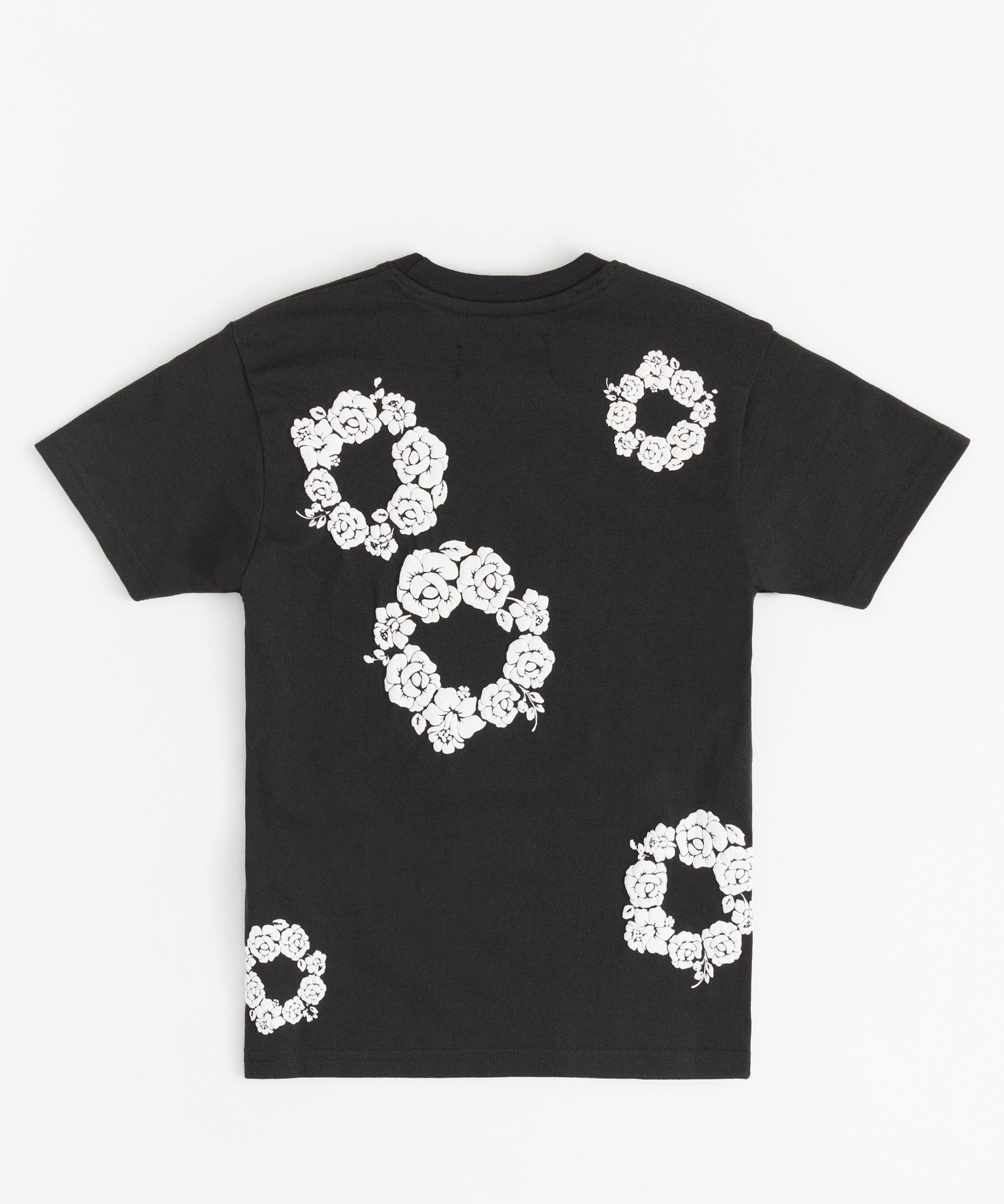 Women Rose Tee - Black