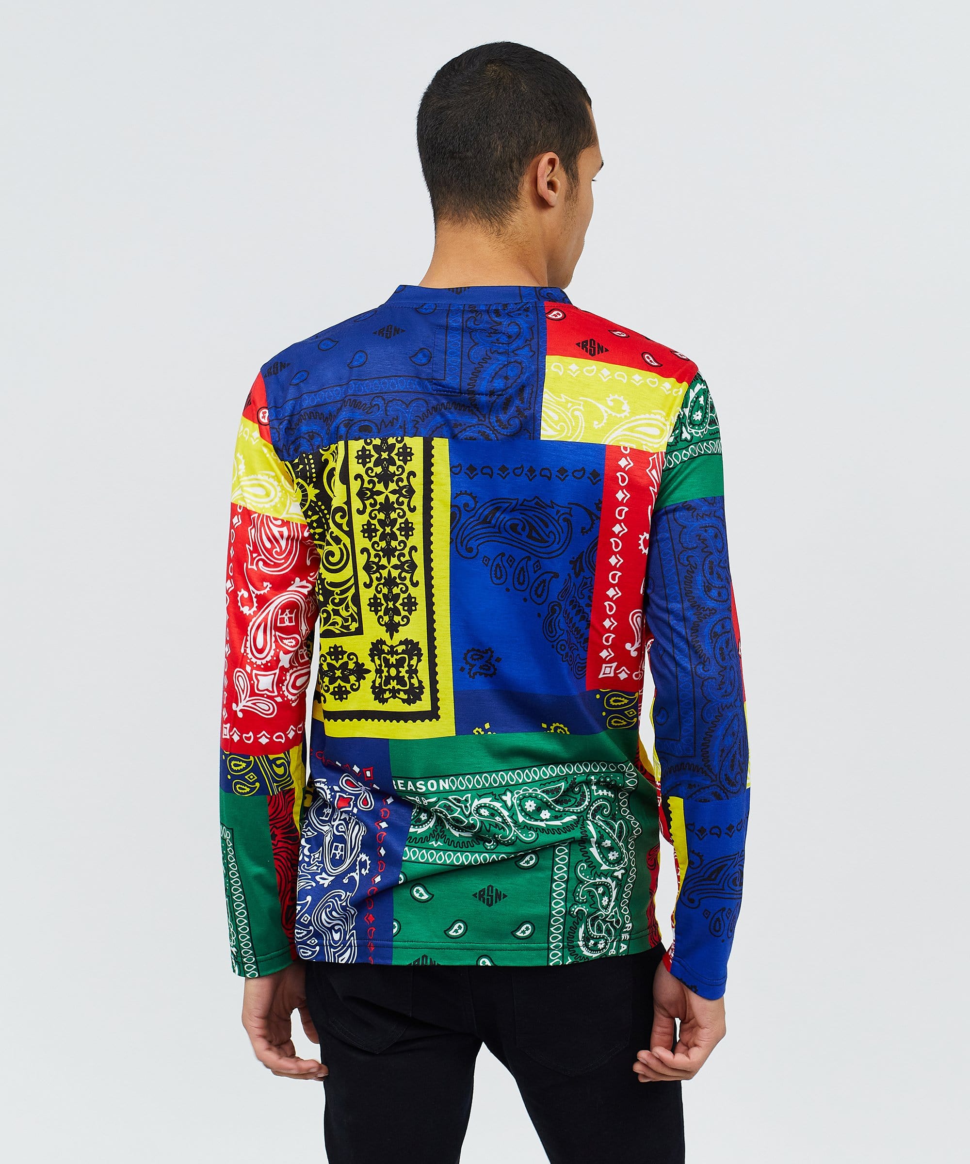 Bandana Multi Colored Long Sleeve Tee
