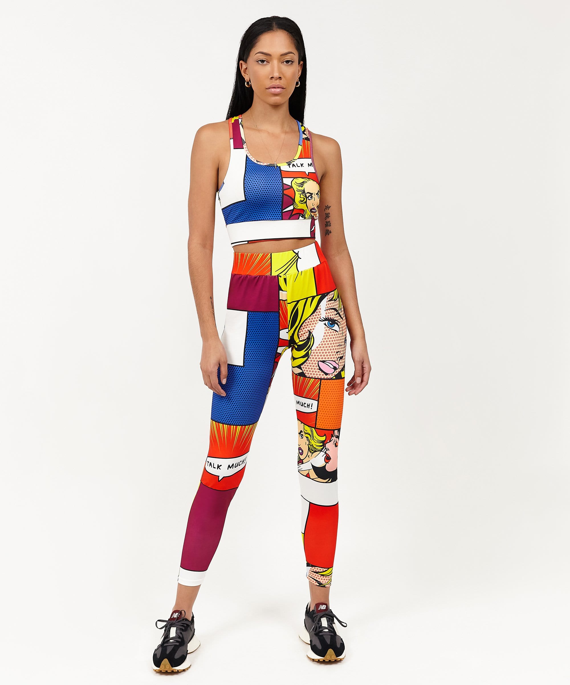 Womens Pop Art Sports Bra