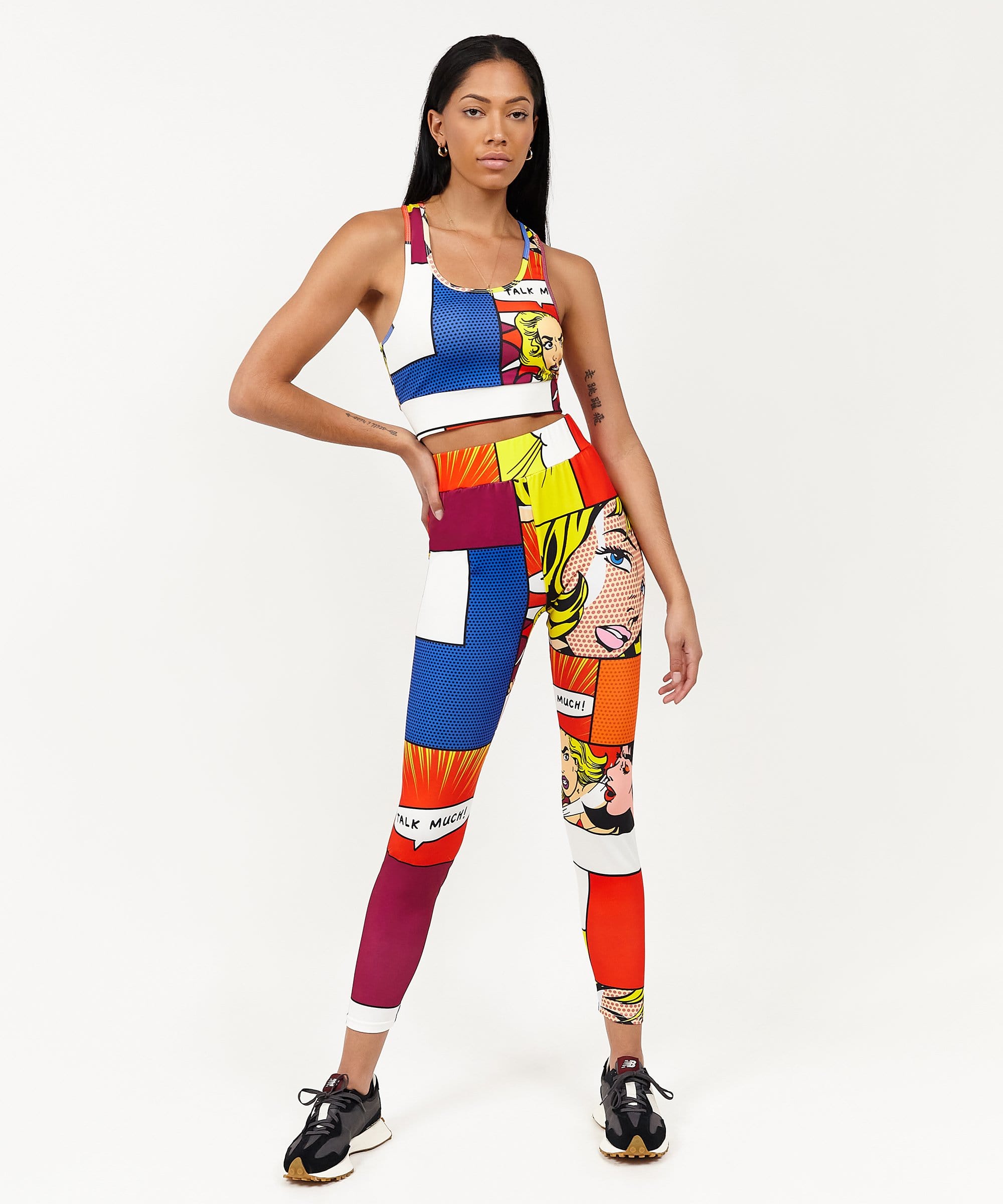 Womens Pop Art Sports Bra