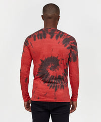 Trade Tie Dye Long Sleeve Tee - Red