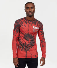 Trade Tie Dye Long Sleeve Tee - Red