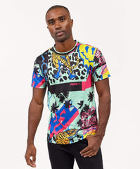 Drippy Jungle Allover Print Graphic Tee