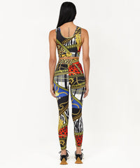 Womens Plaid Chain Sports Bra