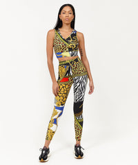 Womens Plaid Chain Leggings