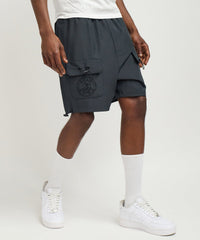 Goat Utility Stretch Tech Nylon Cargo Shorts - Charcoal